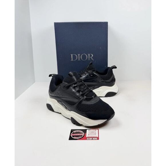 Size 43EU/10US- Dior B22 Black White Leather Trainers? RETAIL $1.1K! main image 7